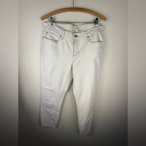 Eileen Fisher Women's Cream Ankle Jeans